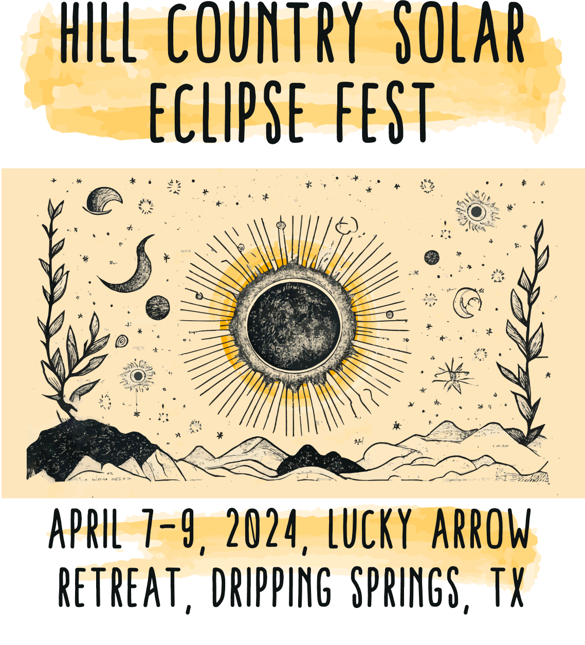 Hill Country Solar Eclipse Festival Prime Viewing for the 2024 Texas
